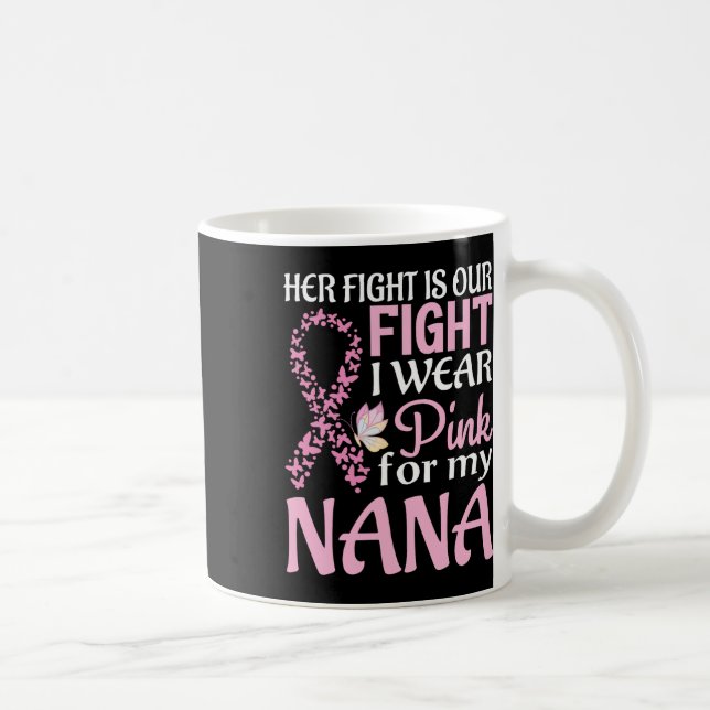 Mug Son Combat Est Notre Combat Je Porte Du Rose Pour  (Droite)