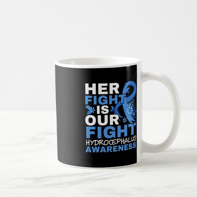 Mug Son Combat Est Notre Feu Cerveau Tumeur Hydrocépha (Droite)