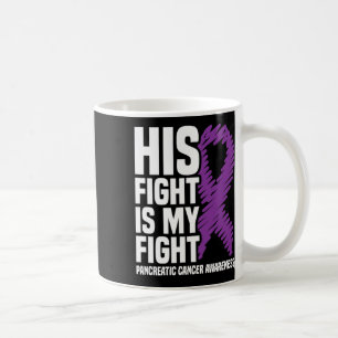 Mug Son combat Mon combat le ruban pourpre cancer panc