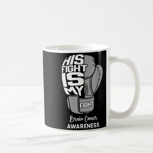 Mug Son combat mon combat mois de sensibilisation au c (Droite)