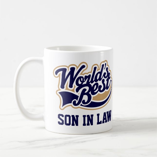 Mug Son In Law Worlds Meilleur cadeau pour lui (Gauche)