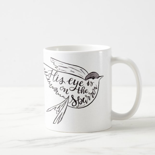 Mug Son oeil est sur le moineau (Droite)