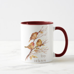 Mug Son oeil est sur le moineau, inspiration, oiseau