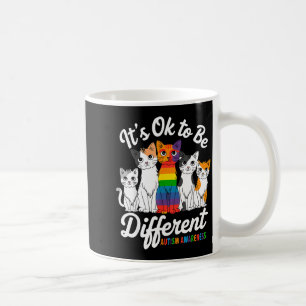 Mug Son Ok Pour Être Différent Puzzle De Chat Mignon A