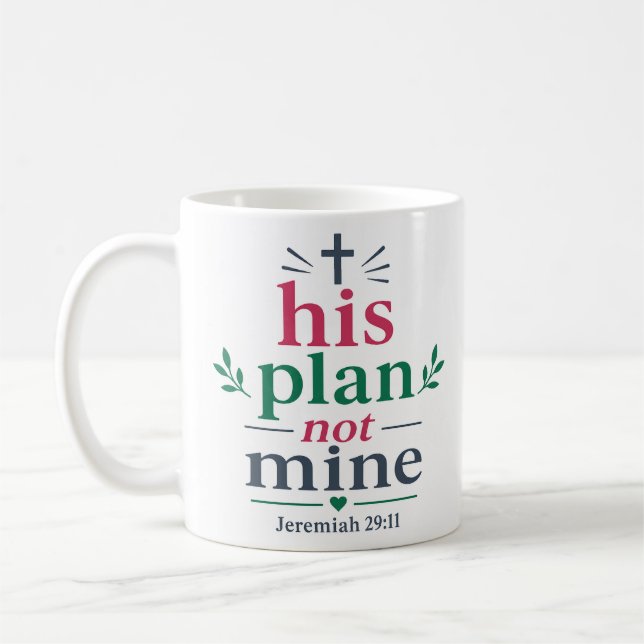 Mug Son Plan Pas Le Mien Citation D'encouragement De L (Gauche)
