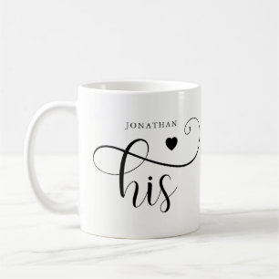 Mug Son Typographie élégante et coeur