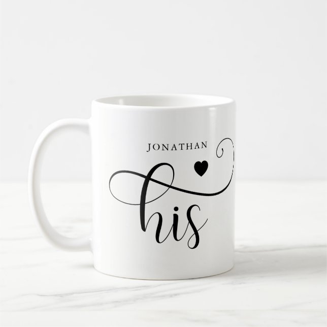 Mug Son | Typographie élégante et coeur (Gauche)