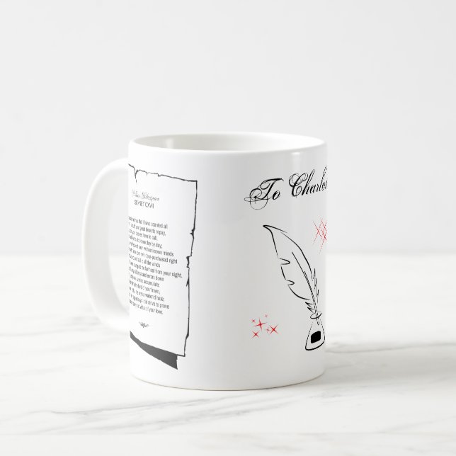 Mug Sonnets de Shakespeare 117 (Devant gauche)