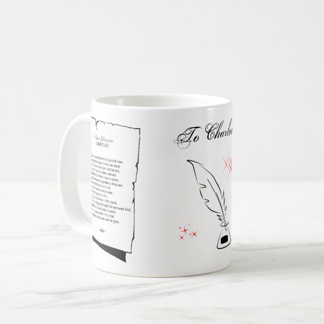 Mug Sonnets de Shakespeare 69 (Devant gauche)