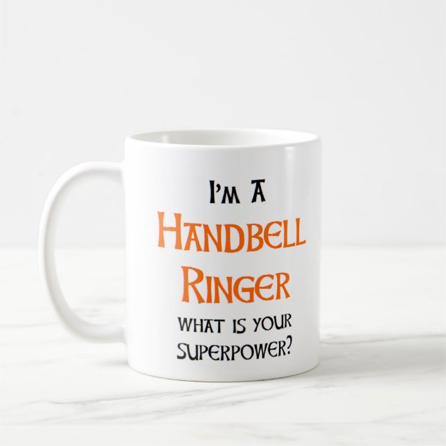 Mug sonneur de cloche à main (Gauche)
