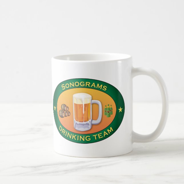Mug Sonogrammes buvant l'équipe (Droite)