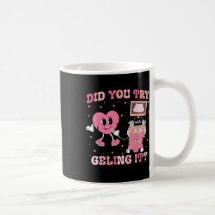 Mug Sonographe à ruban coquette Saint-Valentin Avez-vo