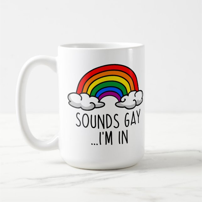 Mug SONS GAY I'M IN - Joli arc en ciel (Gauche)