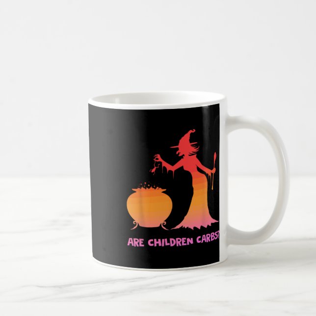 Mug Sont Enfants Carbs Witch Cauldron Halloween Concep (Droite)
