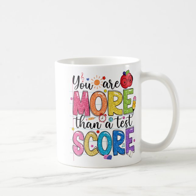 Mug Sont Plus Qu'Un Test Score Test Jour Enseignants T (Droite)