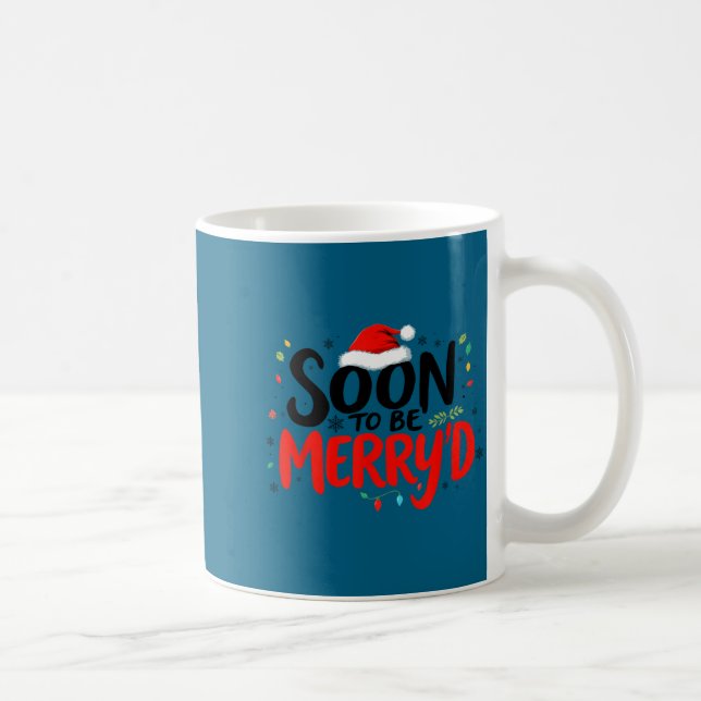 Mug Soon To Be Merry'd Christmas Engaged Fiance Santa  (Droite)