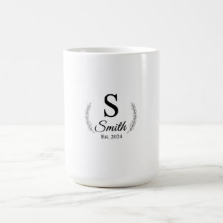 Mug Sophisticated Wedding Date Keepsake | Customizable