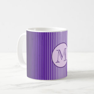 Mug Sophistication Snazzy Purple Stripes Lumineuses Pe