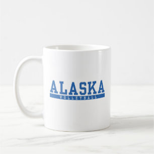 Mug soprty rétro de volley-ball en Alaska classique bl