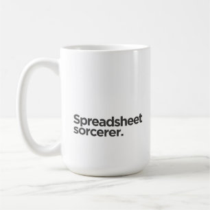 Mug Sorcier de Feuille de Calcul   Cadeau Amusant pour