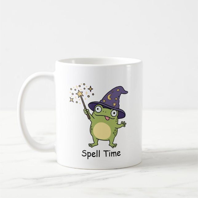 Mug Sorcier Grenouille Lancant des Sorts (Gauche)