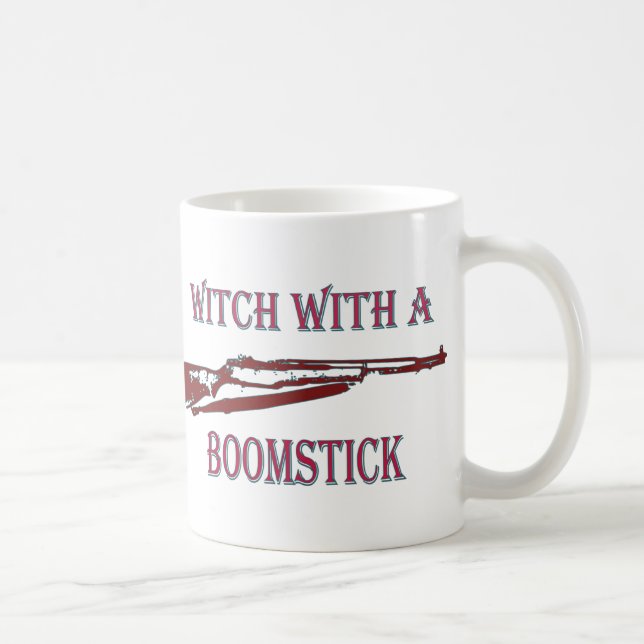 Mug Sorcière avec un boomstick 2 (Droite)