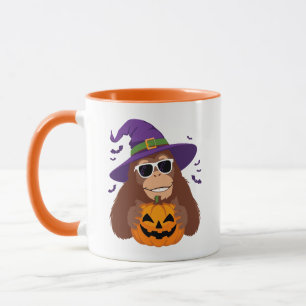 Mug Sorcière Bigfoot avec Halloween citrouille
