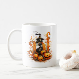 Mug Sorcière D dans un citrouille : Coupe d'Halloween 