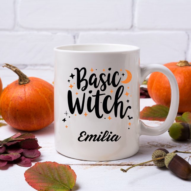 Mug Sorcière de base Halloween personnalisées Typograp (Créateur téléchargé)