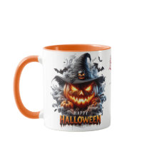 Sorcière de citrouille effrayante Jack-O'-Lantern 