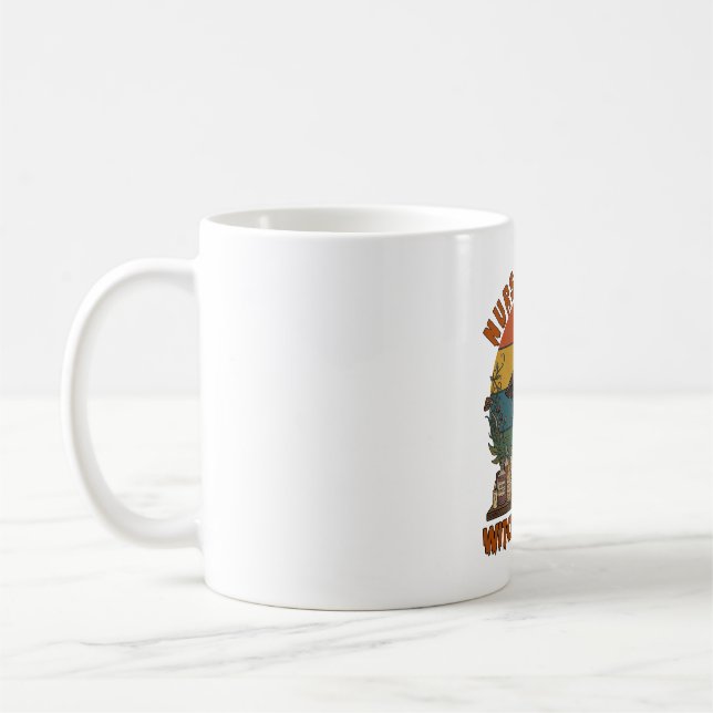 Mug Sorcière de jour de garde de nuit Halloween Crâne  (Gauche)