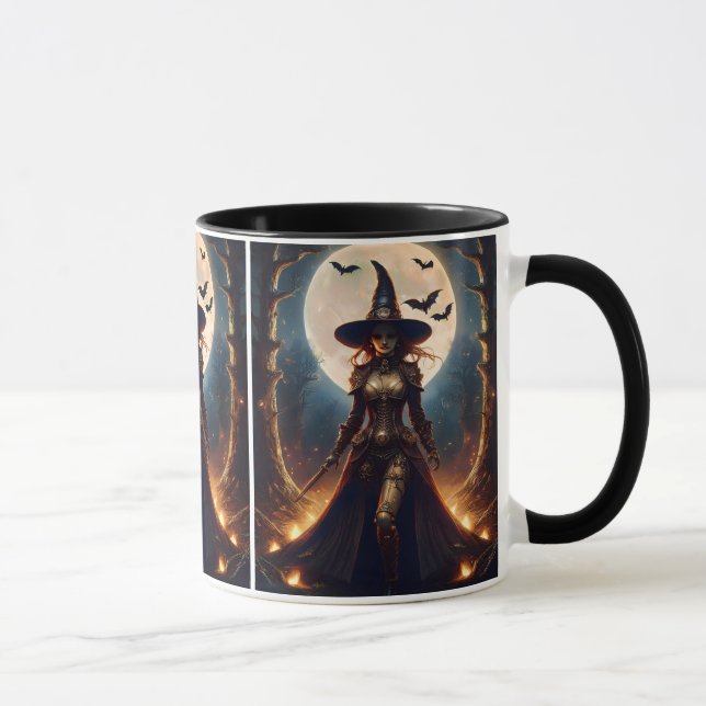 Mug Sorcière de la forêt Steampunk Halloween (Droite)