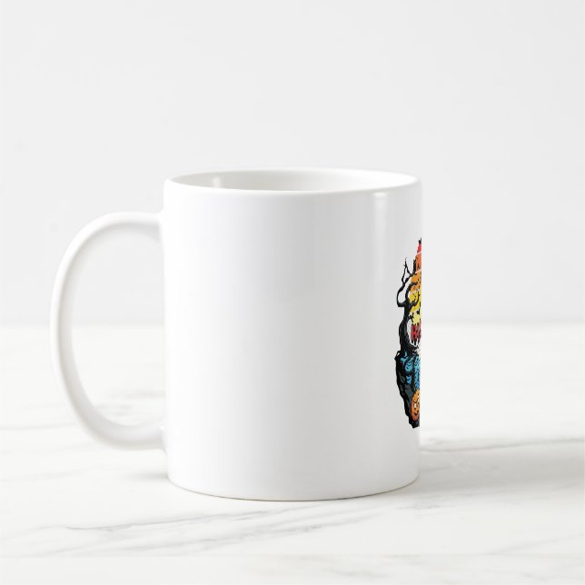 Mug Sorcière de la période d'Halloween Citrouilles Cha (Gauche)