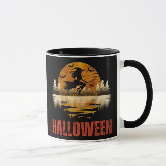 MUG SORCIÈRE DE NUIT D'HALLOWEEN (Droite)
