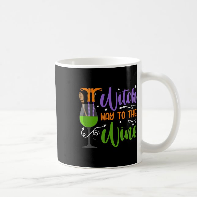 Mug Sorcière Halloween Chemin Jusqu'Au Costume Vin (Droite)