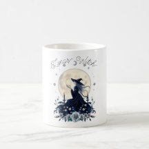 Sorcière Lunaire Art Céleste Personnalisé