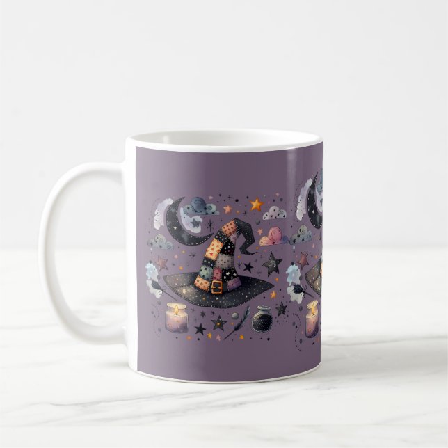 Mug Sorcière lunaire Casquette et magie céleste (Gauche)