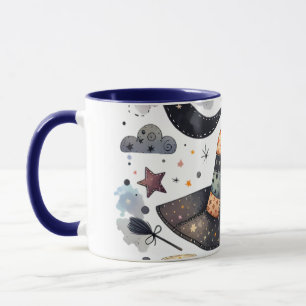 Mug Sorcière lunaire Casquette et magie céleste