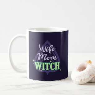 Mug Sorcière maman femme monogramme - Drôle Halloween