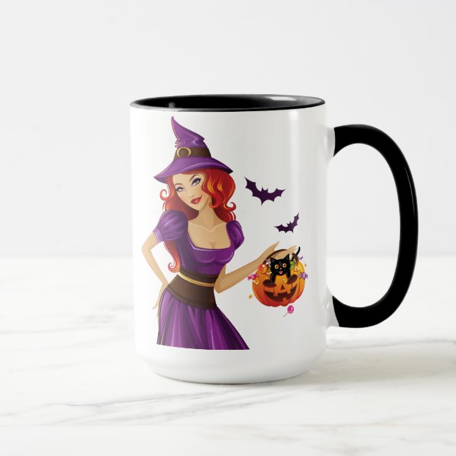 Mug Sorcière mignonne (Droite)