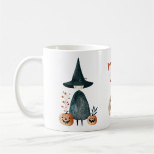 Mug Sorcière mignonne et Jack o Lanternes Vibes de cui