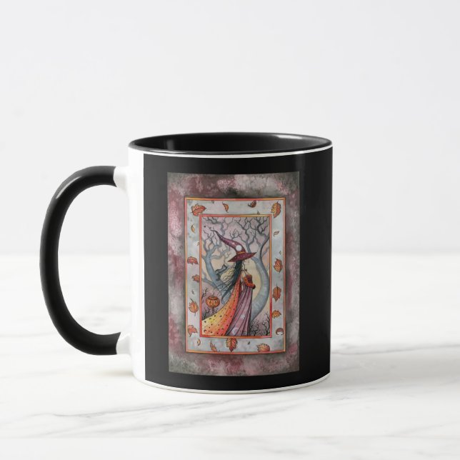 Mug Sorcière Mystique d'Halloween par Molly Harrison (Gauche)