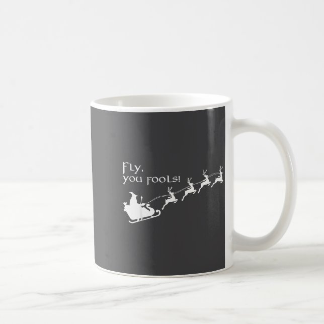 Mug Sorcière Rétro Méchant Magicien Vous Fous Traîneau (Droite)