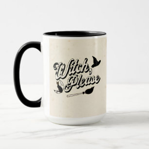 Mug Sorcière s'il vous plaît   Citation drôle d'Hallow