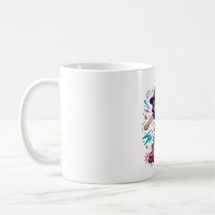 Mug Sorcière sur des patins à roulettes Art Halloween 