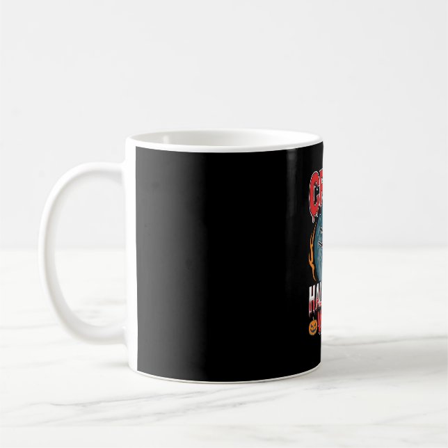 Mug Sorcierère de Halloween folle balai volant design  (Gauche)