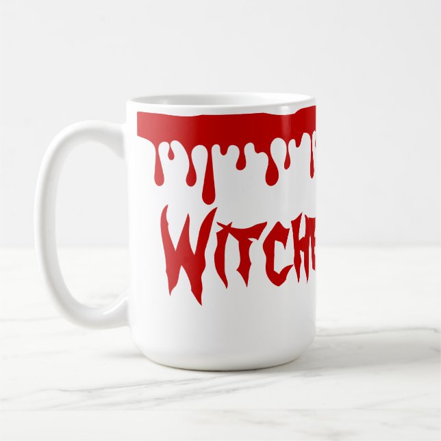 Mug Sorcières éffrayantes d'Halloween brassent le sang (Gauche)