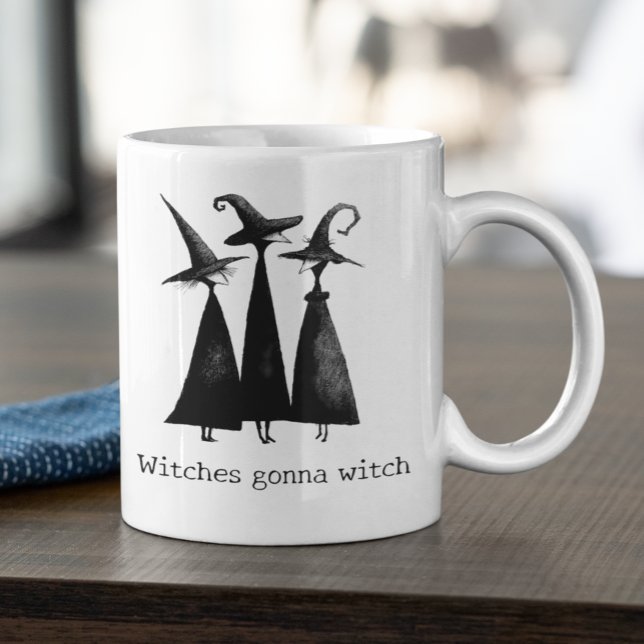 Mug Sorcières vont ensorceler Halloween  (Créateur téléchargé)