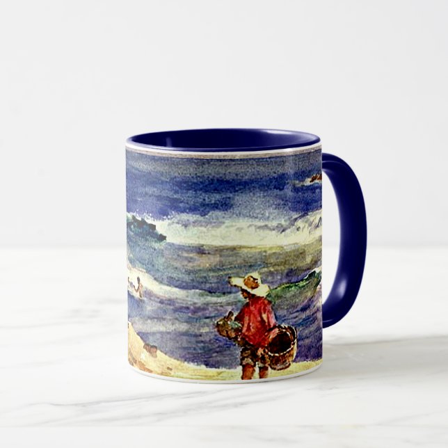 Mug Sorolla - Garçon sur le sable, beaux-arts (Devant droit)