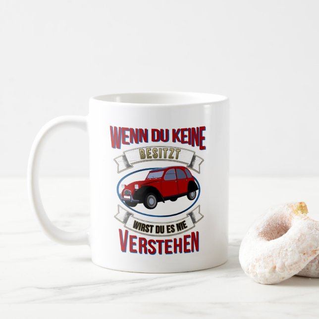 Mug Sort de l'amant Oldtimer 2cv (Avec donut)